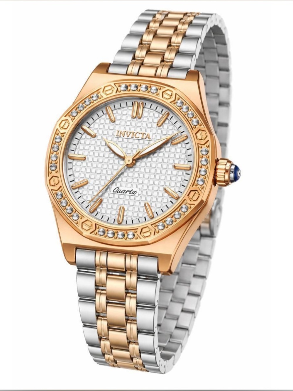 NEW Invicta Wildflower Women’s Two Tone Crystal Watch 33mm Designer